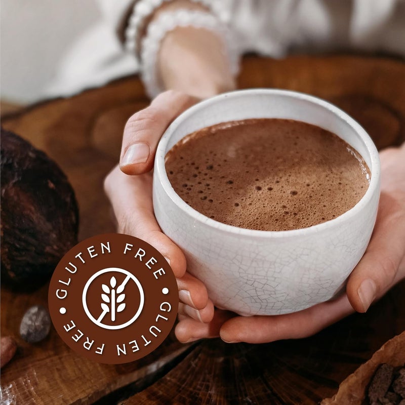 Roots Circle Unsweetened Cocoa Powder - Rich Dark Chocolate Flavor, Perfect for Baking and Smoothies - Bulk 2 Pack of 14oz - Image 5